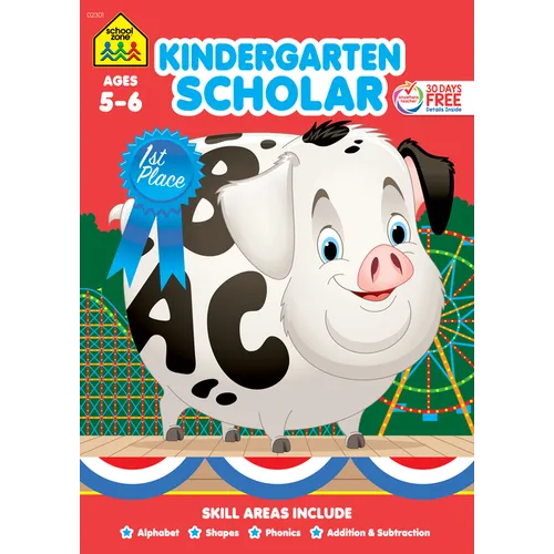School Zone Kindergarten Scholar Workbook