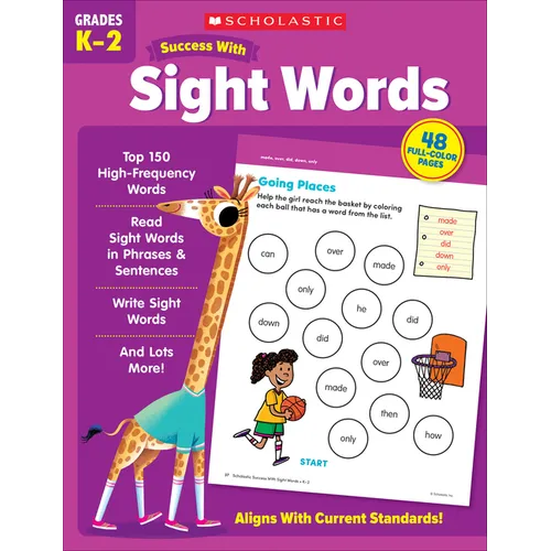 Scholastic Success with Sight Words Workbook